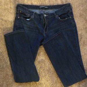 Express Dark Wash Skinny Jeans Size 14 Long